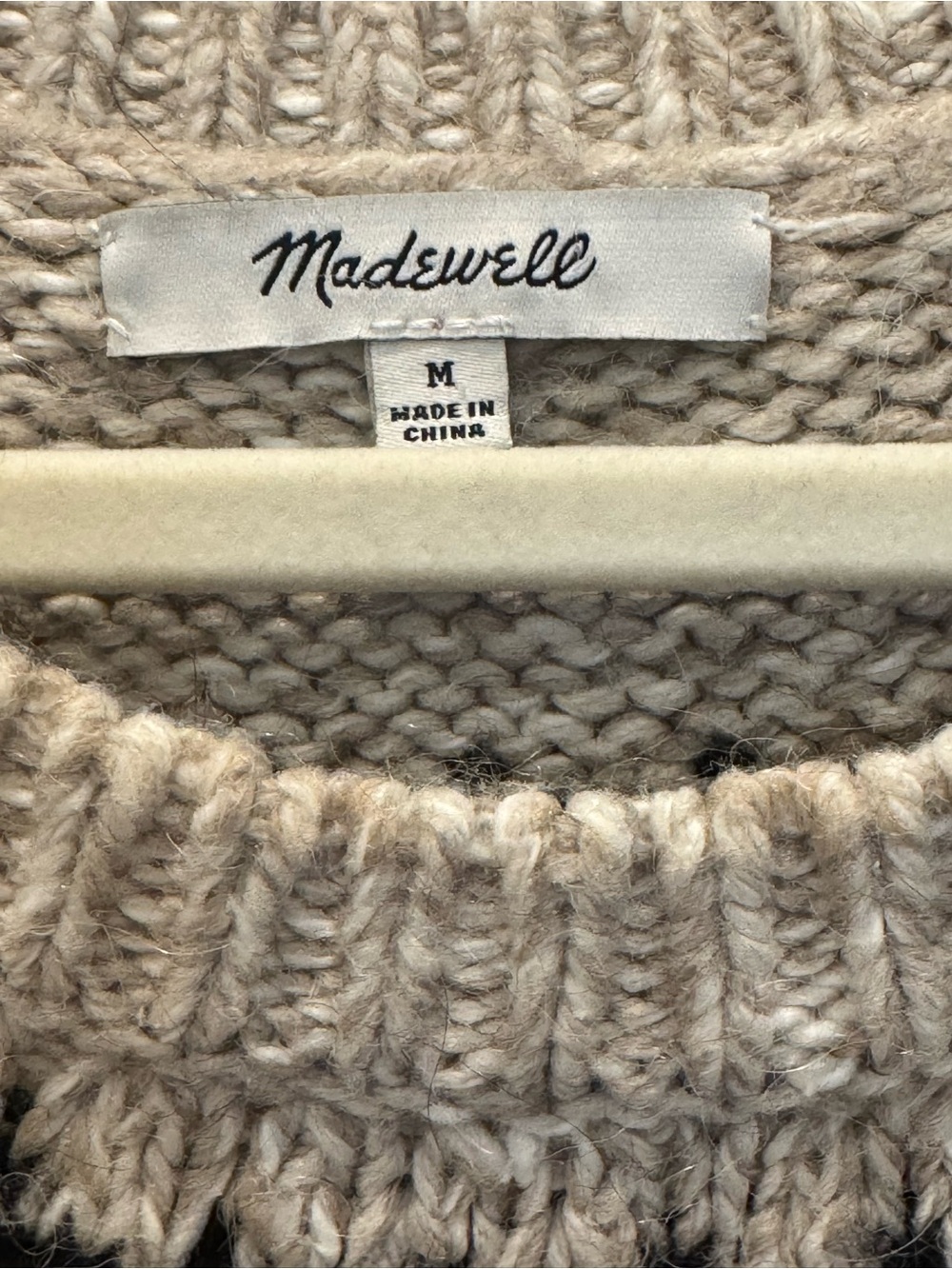 Madewell Cozy Fair Isle Alpaca Wool Blend Crewneck Sweater Size M - Picture 5 of 6
